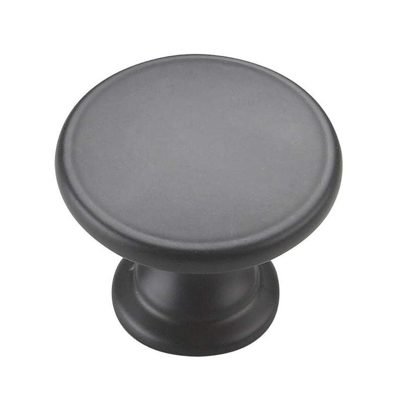 Oversized Expression 1 3/4" Diameter Round Knob, Black