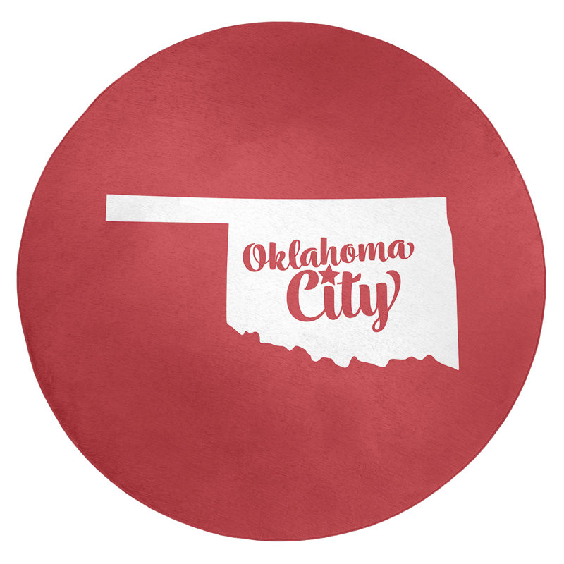 Tapis en poly-chenille oklahoma city oklahoma, Rond 5 pi