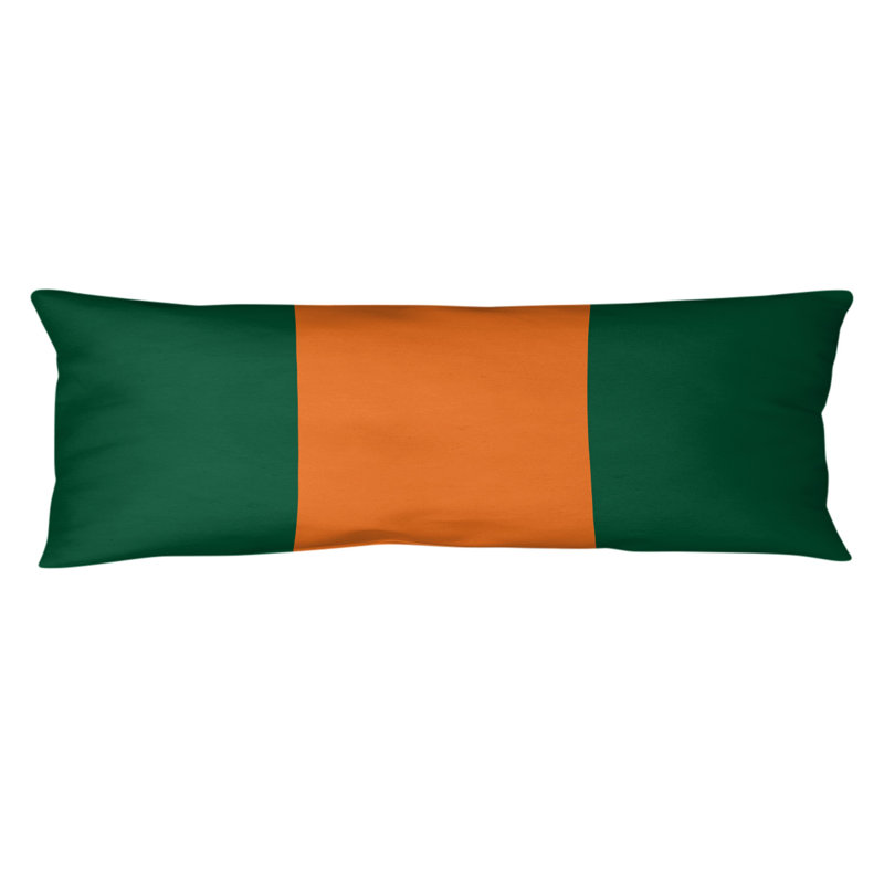 Polyester Medium Pillow, Tennessee Football, Green/Orange Middle