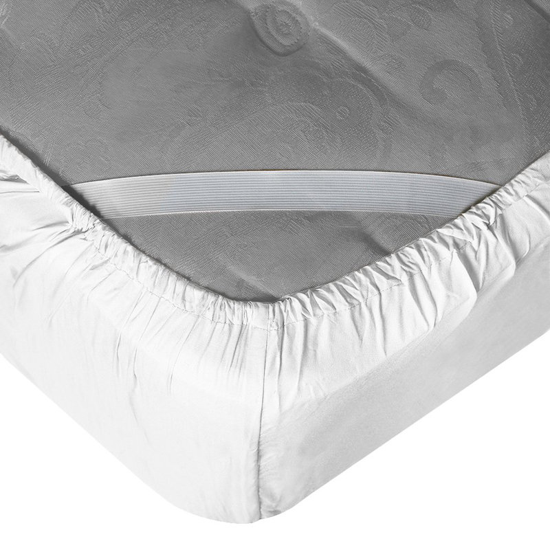 Drap-housse uni Empyrean Bedding, Gris, Drap-housse pour taille de lit très grand divisé