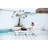 Lounge Chair Outdoor With Wood Texture,Oversized Chaise Lounge Chair With 5 Positions, HDPE, Patio Lounge Chair With Wheels & Cup Holder For Pool, Deck, Poolside-1403887026