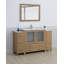 Meuble-lavabo simple 60 po avec plateau et miroir-107174020