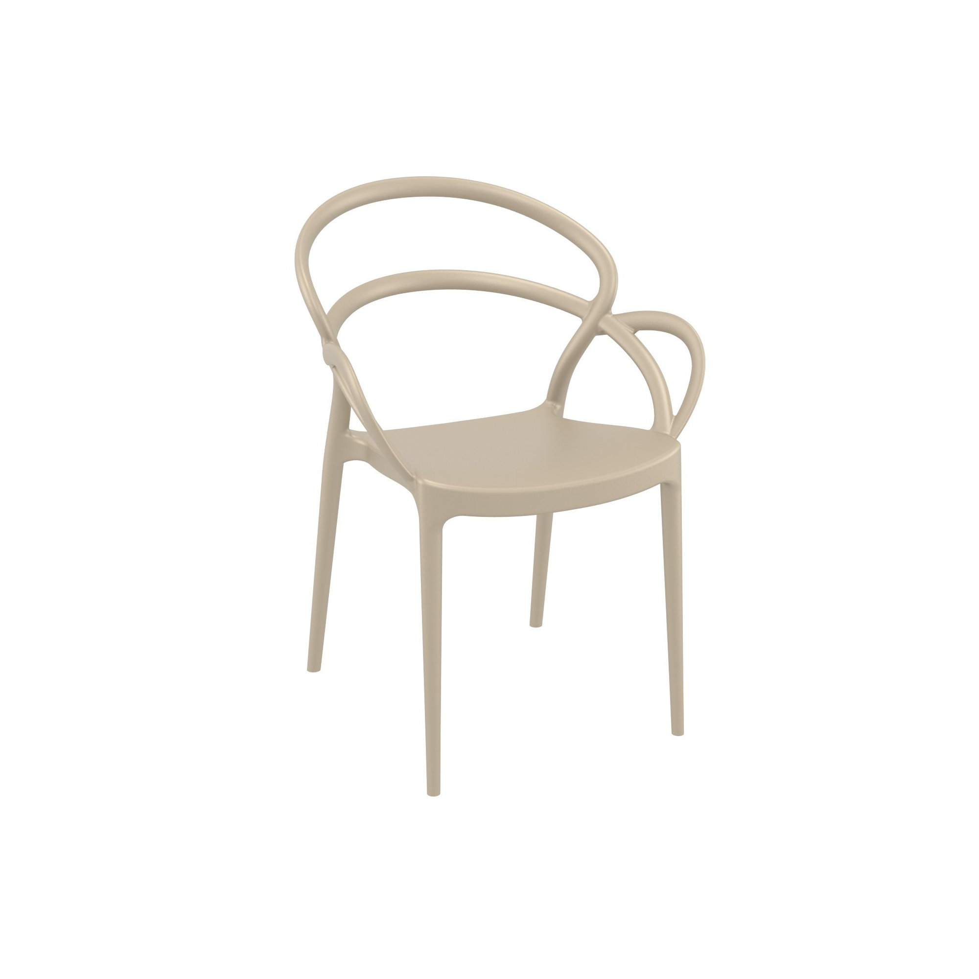Farrah Mila Armchair 2 Person Seating Set, Beige
