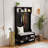 Versatile Hallway Storage Solution with Stylish Seat and Functional Shelves-1887679955