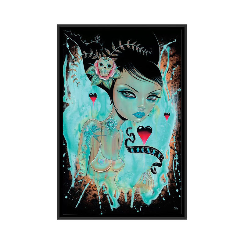 «You Float My Boat», impression sur toile, H 26 po x l 18 po x P 1,5 po, Toile encadrée noire, Pas de tapis