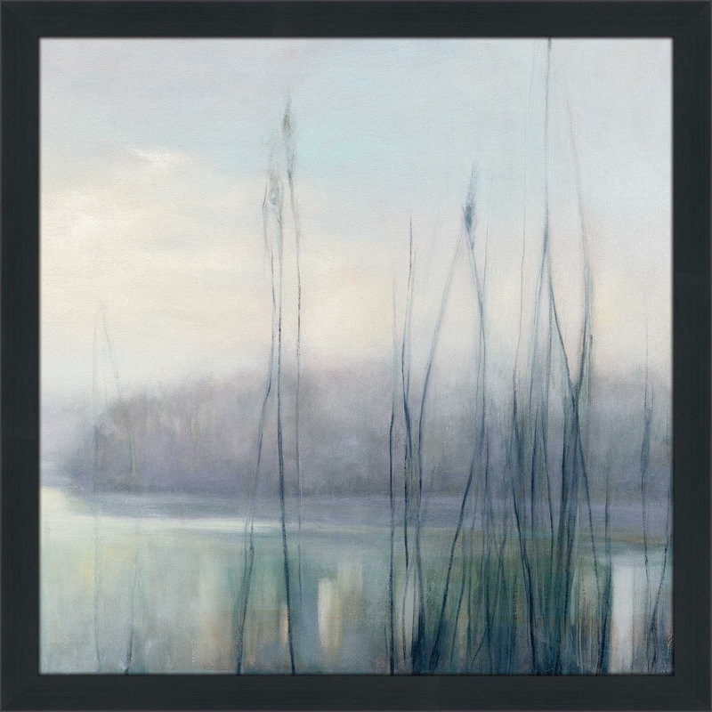 « misty souvenirs i », reproduction de peinture à l’aquarelle encadrée, H 33,5 po x l 33,5 po x P 0,75 po
