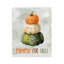 Plaque murale citrouilles souriantes pompées pour l'automne, design par Ziwei Li