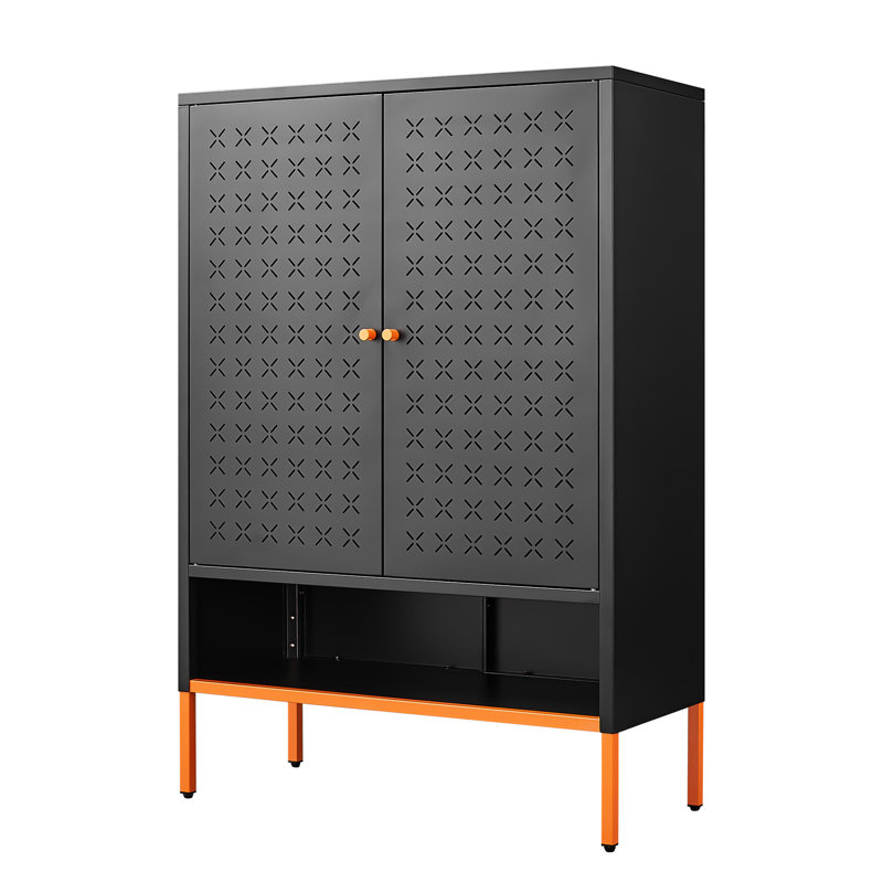 Armoire à chaussures autoportante Grid, Blanc