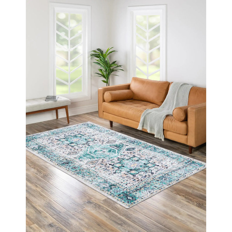 Olufisayo Oriental Indoor Rug, Rectangle 7'10" x 10'
