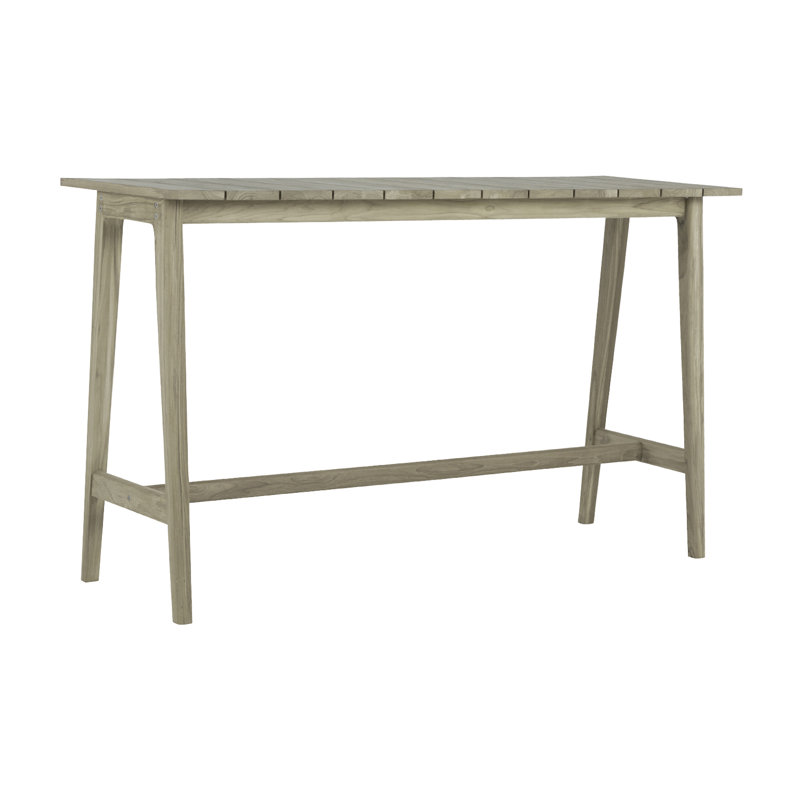 Coast 70.875" Solid Wood Console Table, Oyster Teak