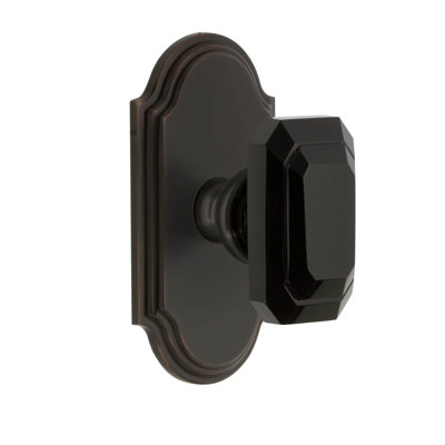 Grandeur Concealed Screw Mechanism Geometric Knob with Arch Rosette