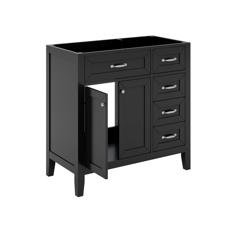 Meuble-lavabo 36 po sans lavabo, Noir