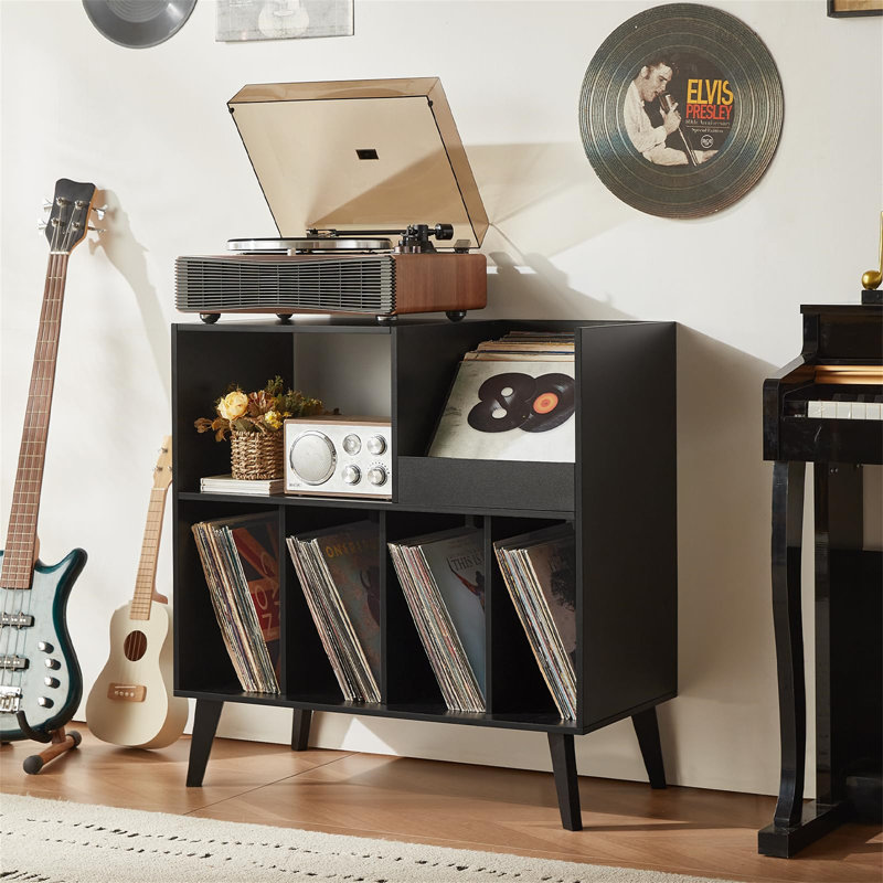 82.6cm H Media Shelves, Black