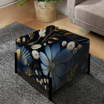 Mayanna - Repose-pieds floral carré