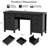 Computer Desk with Built-In Electrical Outlet-2128274032