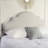 Arched Headboard For Queen And Full Beds - Design, Studded Nailhead Accents, Adjustable Legs, Cozy Fabric & Sized Stylish Silhouette, Trim, Feet, Inviting Upholstery, Grey Finish