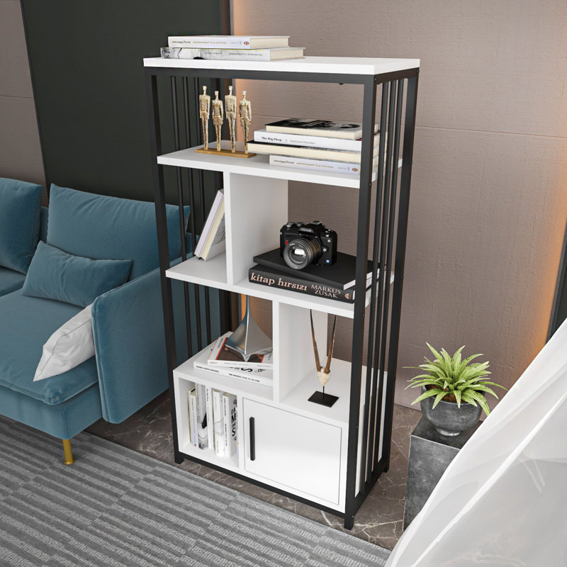 VALERO BOOKCASE, Black/White