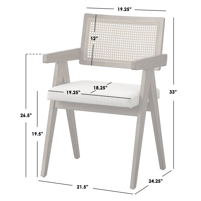 Clotee Upholstered Arm Dining Chair