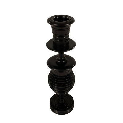 Ebony Wood Collection Candlestick