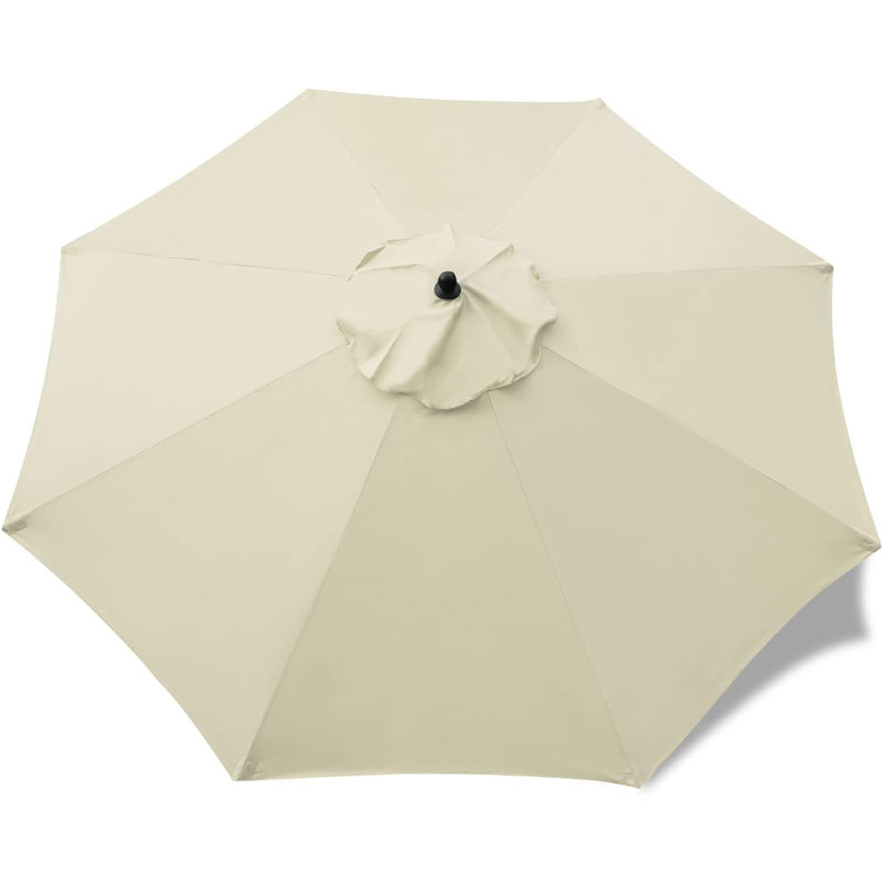 9ft Patio Umbrella Replacement Canopy, Light Brown
