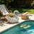 White Swan Statue Planter