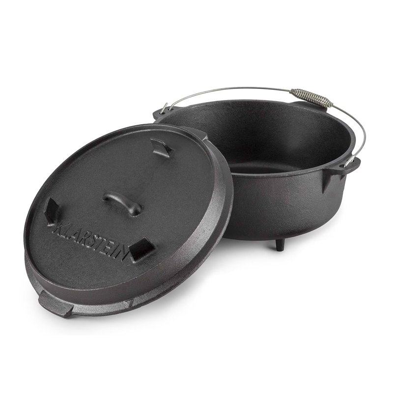 Klarstein 11.4L Cast Iron Round Dutch Oven