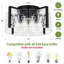 Plafonnier semi-encastré 4 lumières Modern Modern-102838525