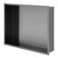 Niche de douche en acier inoxydable 19 po x 15 po, noir acier