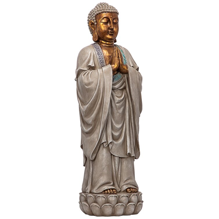 お取り寄せ】 Design Toscano The NG33692 The Buddha Bodh Design Gaya  Buddha Meditative Toscano Asian Statue，Two Tone of AL1614 Stone 