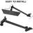 12" Matte Black Square Stainless Steel Rain Shower Head With Adjustable Brass Arm