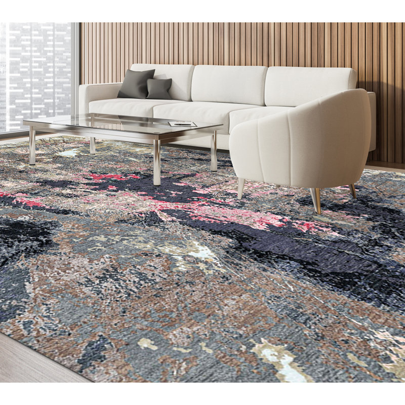 Abstract Area Rug, Rectangle 9' x 12'