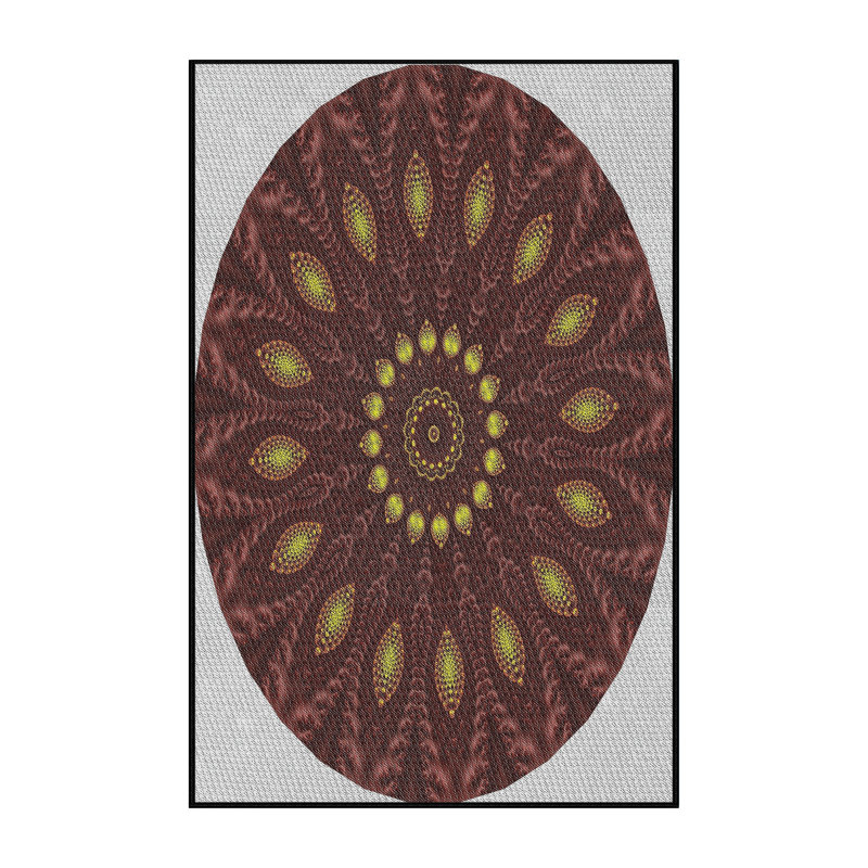 Tapis marron Surt, Rectangle 5 pi x 7 pi