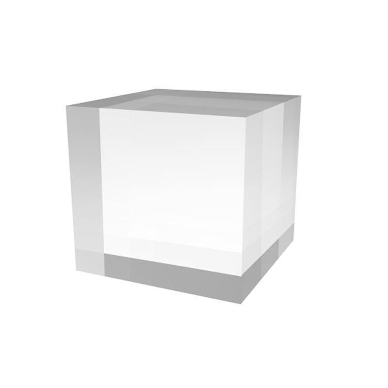 1 x 1 x 1 po Bloc de papier en acrylique transparent