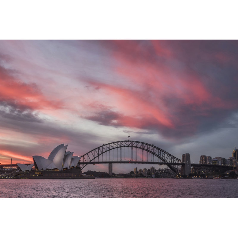 Fire In The Harbor by Danny Head - Wrapped Canvas Print, 20cm H x 30cm W