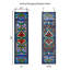 Panneau de vitrail vertical victorien 36 po Lani-45130074