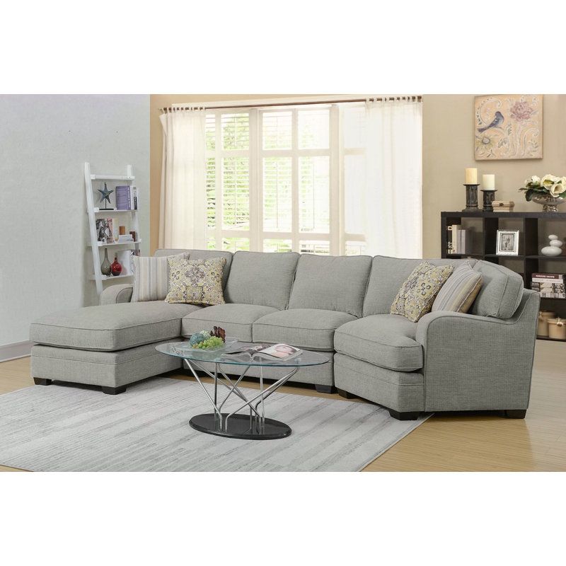 Gray Left Side Facing Chaise Sectional