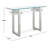 Mania 47.2'' Glass Top Console Table
