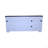 65.3" TV Stand With LED Light Strips And Iron Mesh Barn Door Y Decorative Strip-564236192