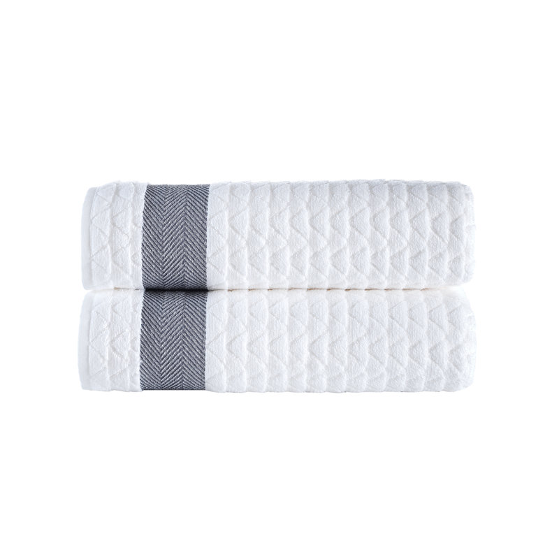 Turkish Cotton Plush Bath Sheet, White