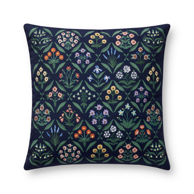Rifle Paper Co. x Loloi Estee Pillow, Polyester/Polyfill