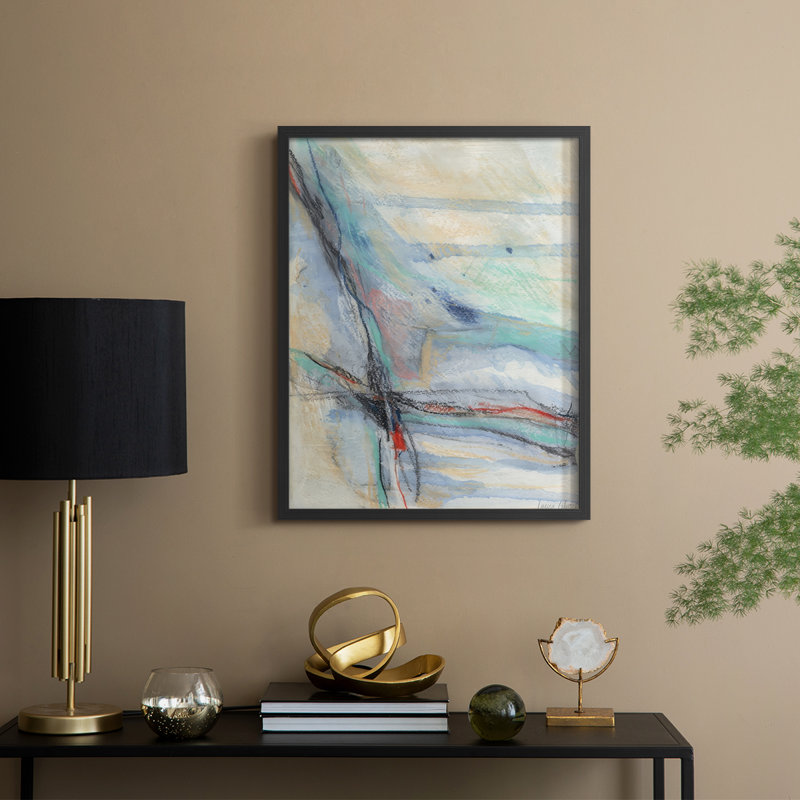 «Cracking Open I», reproduction encadrée - bois massif, H 30 po x l 24 po, Noir