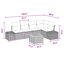 Ensemble de canapé de jardin avec coussin 6 pièces vidaXL-1031783911