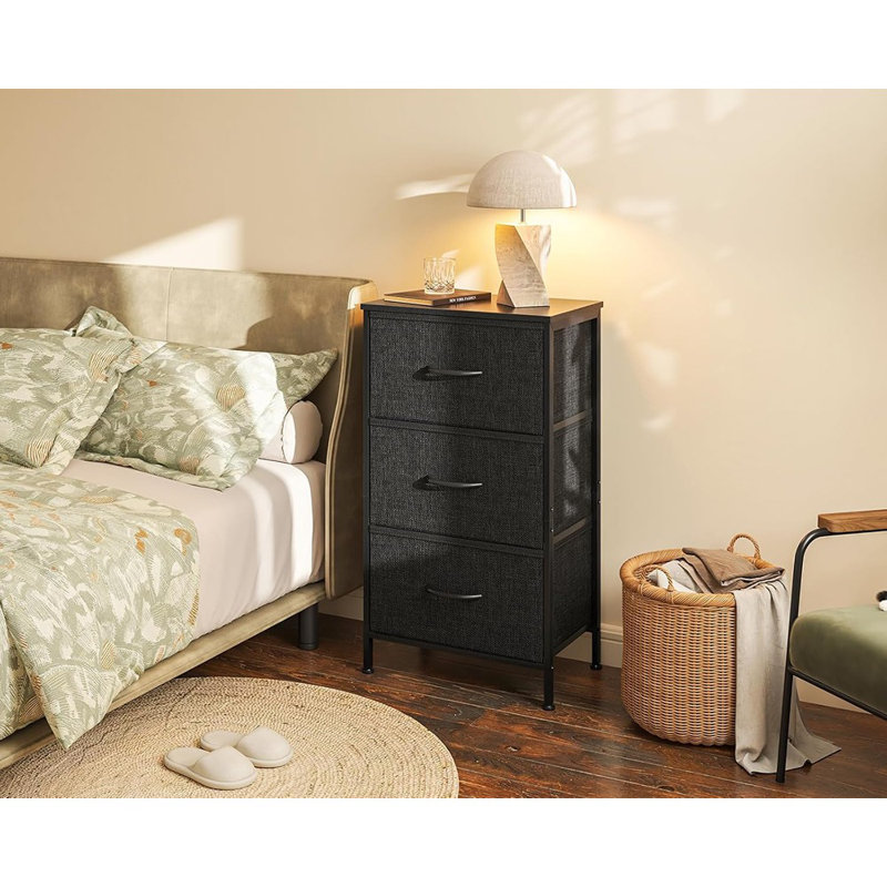 Casaottima Dresser For Bedroom Nightstand, Small Fabric Dresser ...