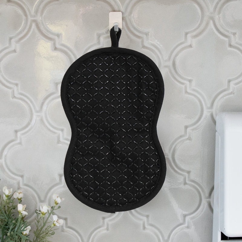 All-Clad Silicone Ogee Potholders (Set of 2), Black