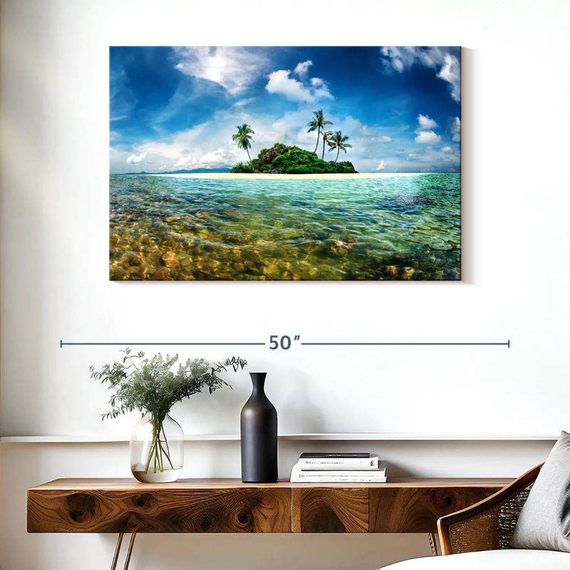 Gillard Exotic Paradise Island, H 26 po x l 39 po