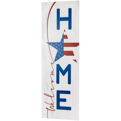 Enseigne murale 35,75 "Welcome Home Americana
