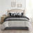 7 Piece Comforter Set Black