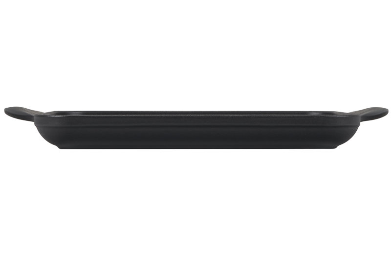 9.5" Cast Iron Square Grill, Licorice