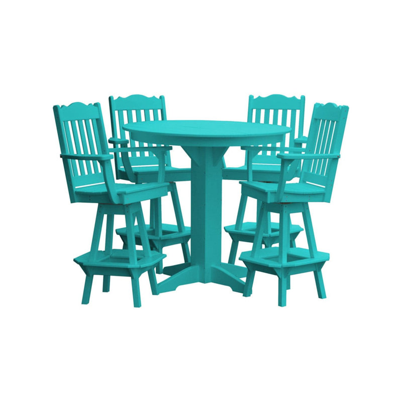  Ensemble de bar en poly avec table ronde 5 pièces York, Aruba, Aruba