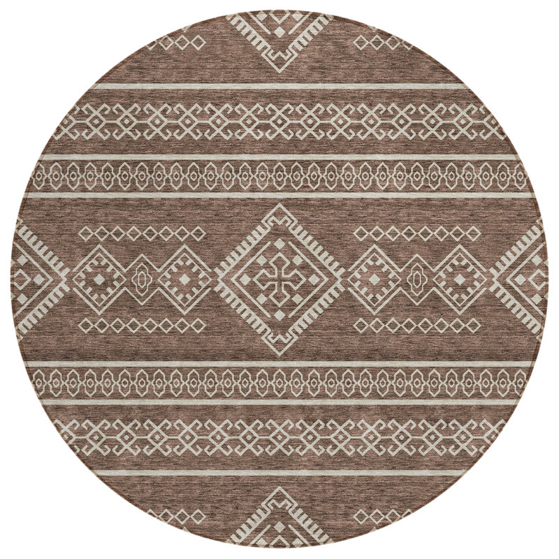 Tapis intérieur / extérieur Chaelynn, Rond 8 pi